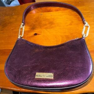 Kate Spade ♠️ metallic raspberry shoulder bag